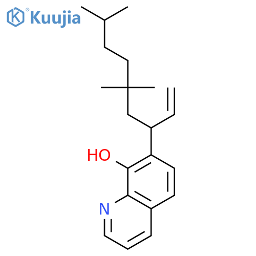 8-QUINOLINOL, 7-(1-ETHENYL-3,3,6-TRIMETHYLHEPTYL)- structure