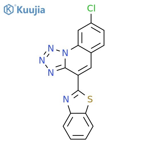 Tetrazolo[1,5-a]quinoline, 4-(2-benzothiazolyl)-8-chloro- structure