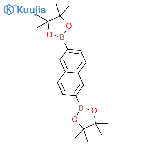 4,4,5,5-tetramethyl-2-(2-(4,4,5,5-tetramethyl-1,3,2-dioxaborolan-2-yl)naphthalen-6-yl)-1,3,2-dioxaborolane structure
