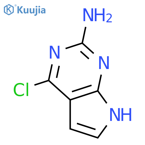 4-Chloro-7H-pyrrolo[2,3-d]pyrimidin-2-amine structure