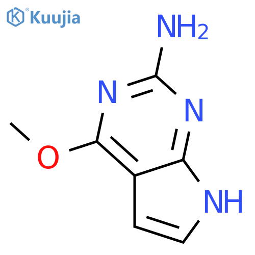 4-methoxy-7H-pyrrolo[2,3-d]pyrimidin-2-amine structure