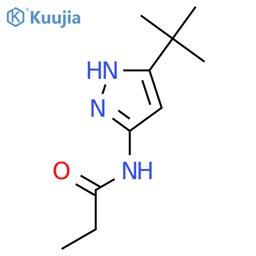 Propanamide, N-[5-(1,1-dimethylethyl)-1H-pyrazol-3-yl]- structure
