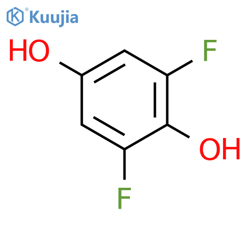 1,4-Benzenediol,2,6-difluoro- structure