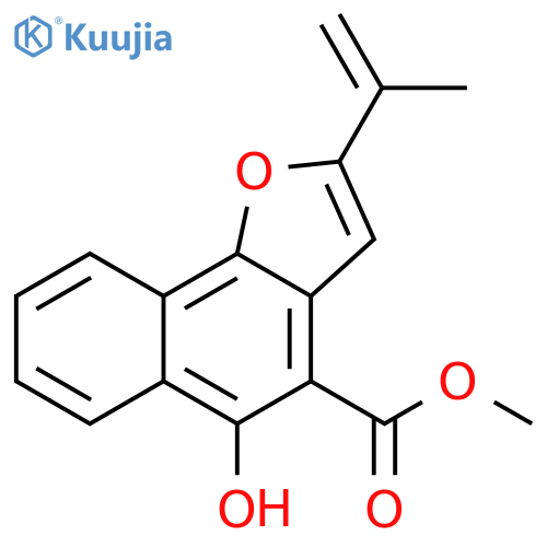 Naphtho[1,2-b]furan-4-carboxylic acid, 5-hydroxy-2-(1-methylethenyl)-, methyl ester structure