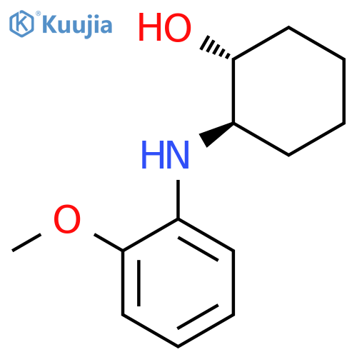 Cyclohexanol, 2-[(2-methoxyphenyl)amino]-, (1R,2R)- structure