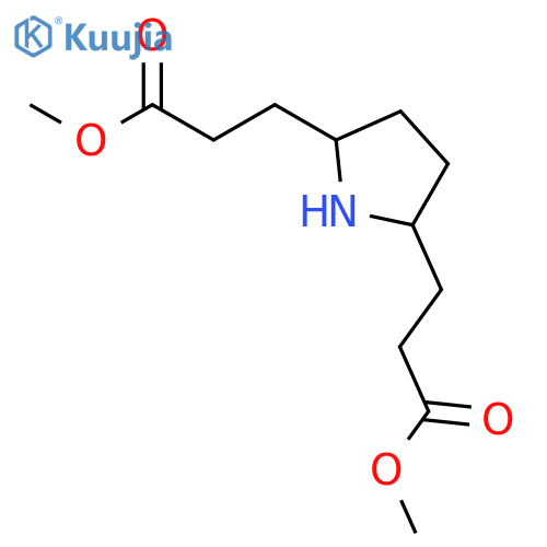 2,5-Pyrrolidinedipropanoic acid, dimethyl ester structure