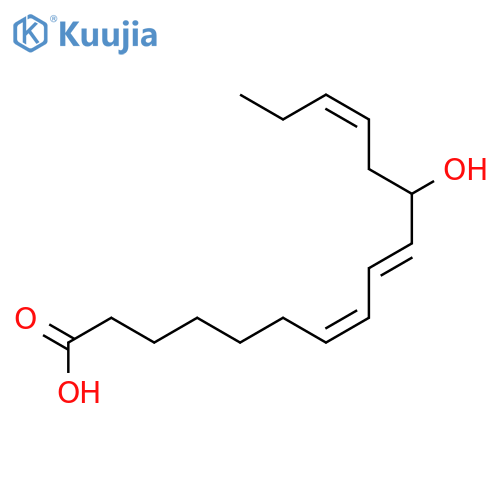 7,9,13-Hexadecatrienoic acid, 11-hydroxy-, (7Z,9E,13Z)- structure