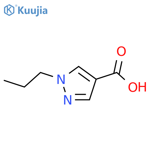 1-Propyl-1H-pyrazole-4-carboxylic acid structure