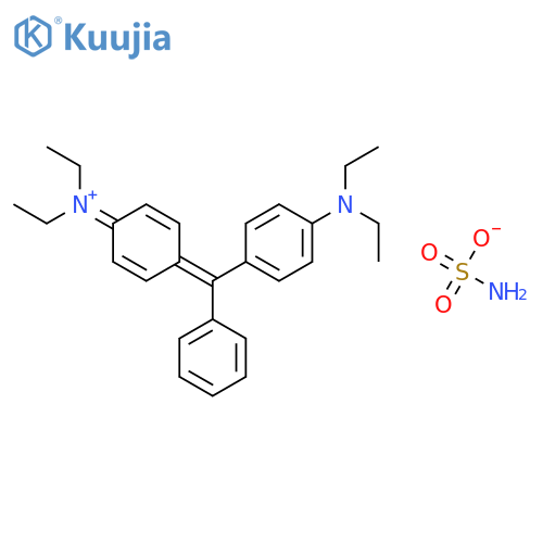 diethyl[4-[[4-(diethylamino)phenyl]phenylmethylene]-2,5-cyclohexadien-1-ylidene]ammonium sulphamate structure