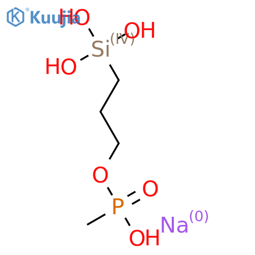 3-(Trihydroxysilyl)propyl Methylphosphonate, Monosodium Salt Solution structure