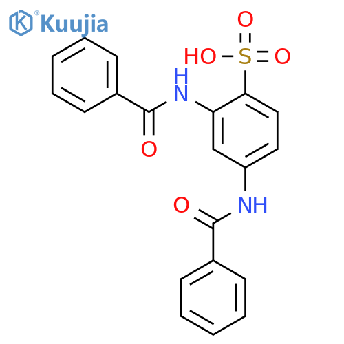 BENZENESULFONIC ACID, 2,4-BIS(BENZOYLAMINO)- structure