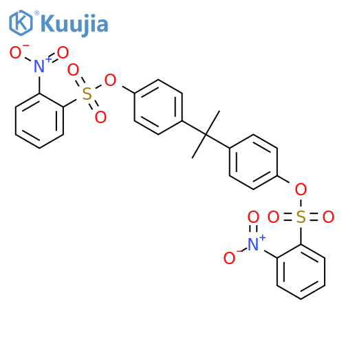 Benzenesulfonic acid,2-nitro-, (1-methylethylidene)di-4,1-phenylene ester (9CI) structure
