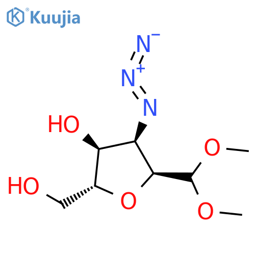 D-ALTRITOL, 2,5-ANHYDRO-3-AZIDO-3-DEOXY-1-C-METHOXY-1-O-METHYL- structure