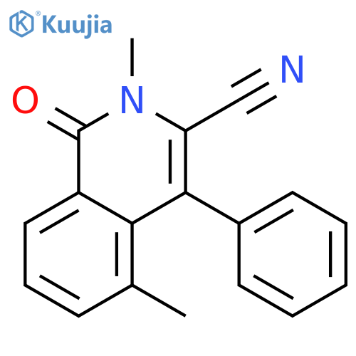 3-Isoquinolinecarbonitrile, 1,2-dihydro-2,5-dimethyl-1-oxo-4-phenyl- structure