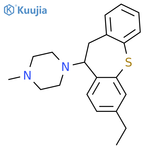 Piperazine, 1-(7-ethyl-10,11-dihydrodibenzo[b,f]thiepin-10-yl)-4-methyl- structure