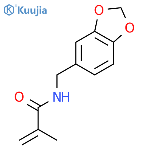 2-PROPENAMIDE, N-(1,3-BENZODIOXOL-5-YLMETHYL)-2-METHYL- structure