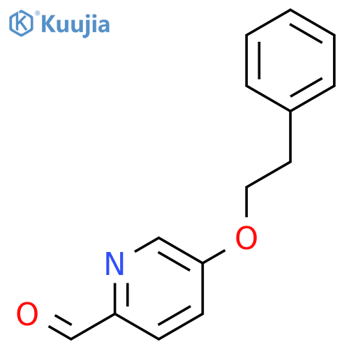 2-Pyridinecarboxaldehyde, 5-(2-phenylethoxy)- structure