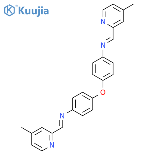 BENZENAMINE, 4,4'-OXYBIS[N-[(4-METHYL-2-PYRIDINYL)METHYLENE]- structure