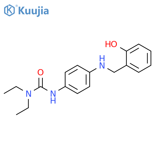 Urea, N,N-diethyl-N'-[4-[[(2-hydroxyphenyl)methyl]amino]phenyl]- structure