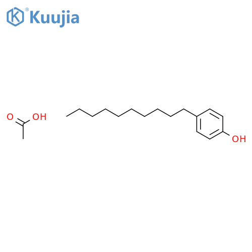 Acetic acid;4-decylphenol structure