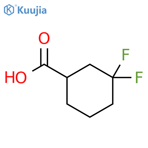 3,3-difluorocyclohexane-1-carboxylic acid structure