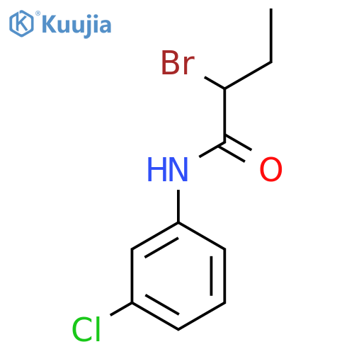 2-Bromo-N-(3-chlorophenyl)butanamide structure