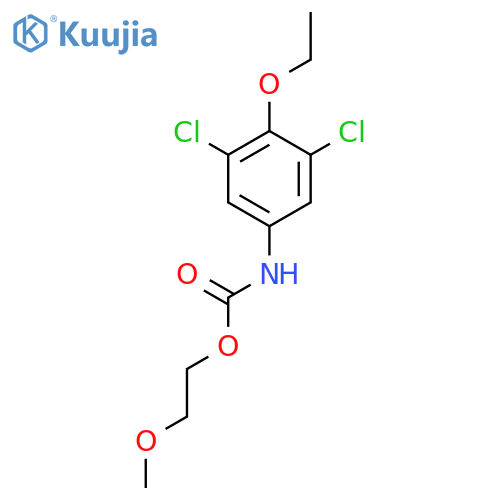 Carbamic acid, (3,5-dichloro-4-ethoxyphenyl)-, 2-methoxyethyl ester structure