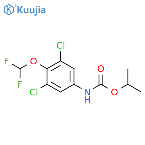 Carbamic acid, [3,5-dichloro-4-(difluoromethoxy)phenyl]-, 1-methylethyl ester (9CI) structure