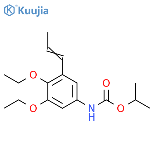 Carbamic acid, [3,4-diethoxy-5-(1-propenyl)phenyl]-, 1-methylethyl ester structure