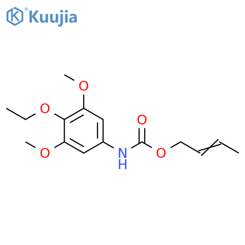 Carbamic acid, (4-ethoxy-3,5-dimethoxyphenyl)-, 2-butenyl ester structure