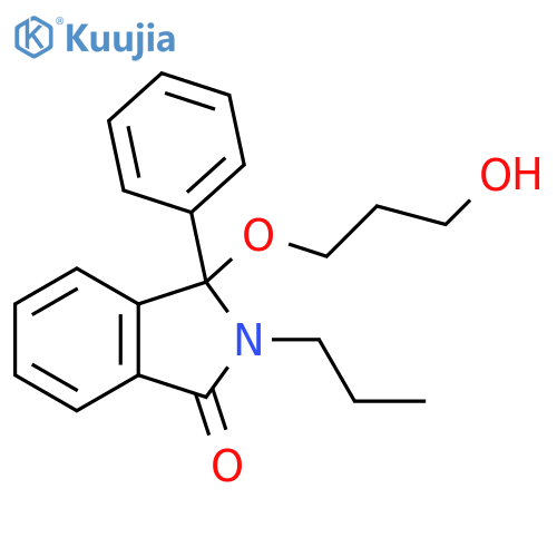 1H-Isoindol-1-one, 2,3-dihydro-3-(3-hydroxypropoxy)-3-phenyl-2-propyl- structure