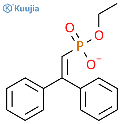 PHOSPHONIC ACID, (2,2-DIPHENYLETHENYL)-, MONOETHYL ESTER structure