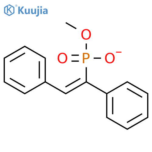 PHOSPHONIC ACID, [(1E)-1,2-DIPHENYLETHENYL]-, MONOMETHYL ESTER structure