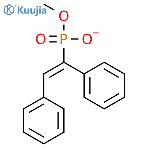Phosphonic acid, [(1Z)-1,2-diphenylethenyl]-, monomethyl ester structure