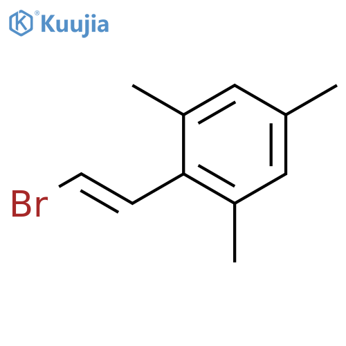 2-(2-bromoethenyl)-1,3,5-trimethylbenzene structure