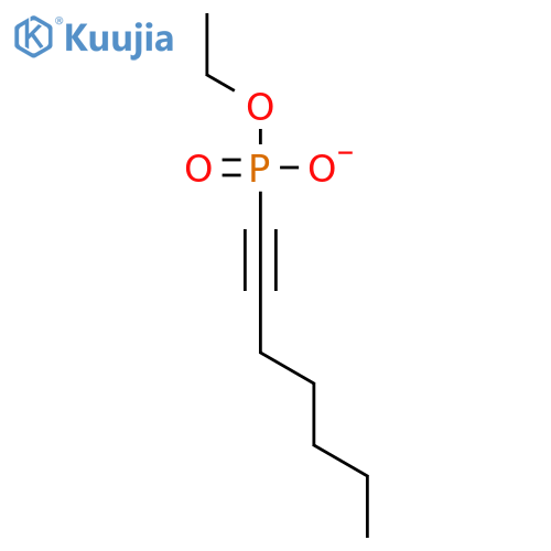 Phosphonic acid, 1-heptynyl-, monoethyl ester structure