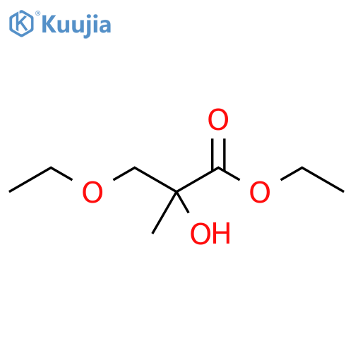 Propanoic acid, 3-ethoxy-2-hydroxy-2-methyl-, ethyl ester structure