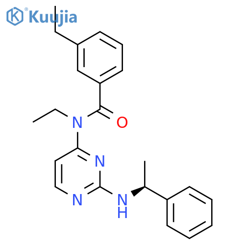 BENZAMIDE, N,3-DIETHYL-N-[2-[[(1S)-1-PHENYLETHYL]AMINO]-4-PYRIMIDINYL]- structure