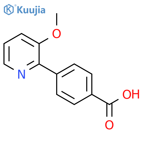 4-(3-Methoxypyridin-2-yl)benzoic acid structure