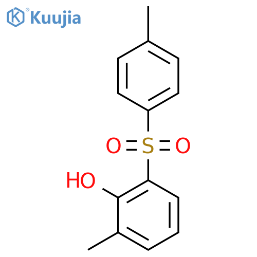 PHENOL, 2-METHYL-6-[(4-METHYLPHENYL)SULFONYL]- structure