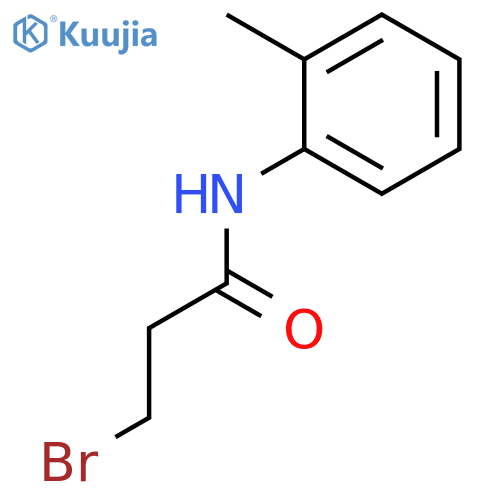 3-bromo-N-(2-methylphenyl)propanamide structure