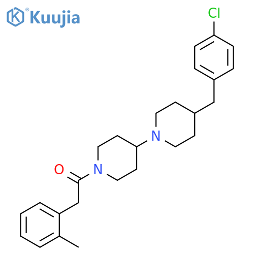 1,4'-BIPIPERIDINE, 4-[(4-CHLOROPHENYL)METHYL]-1'-[(2-METHYLPHENYL)ACETYL]- structure