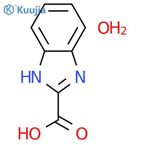 1H-Benzimidazole-2-carboxylic acid monohydrate structure