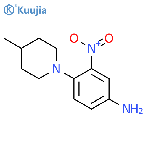 3-Nitro-4-(4-methylpiperidine-1-yl)aniline structure