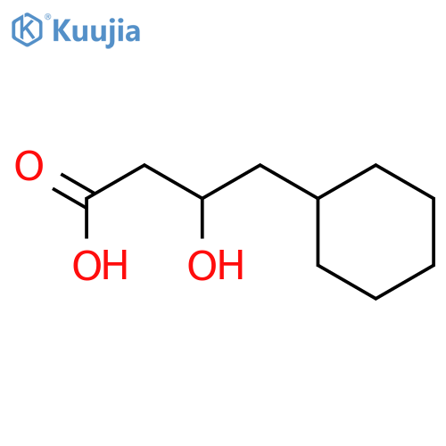 (3S)-4-cyclohexyl-3-hydroxybutanoic acid structure