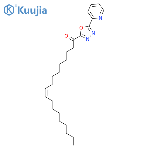 9-Octadecen-1-one, 1-[5-(2-pyridinyl)-1,3,4-oxadiazol-2-yl]-, (9Z)- structure
