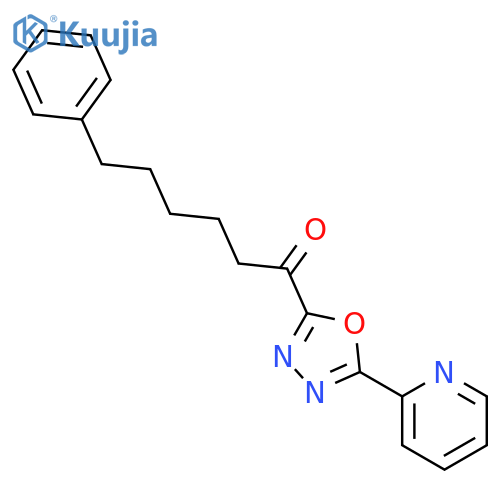1-Hexanone, 6-phenyl-1-[5-(2-pyridinyl)-1,3,4-oxadiazol-2-yl]- structure
