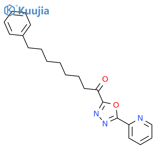 1-Octanone, 8-phenyl-1-[5-(2-pyridinyl)-1,3,4-oxadiazol-2-yl]- structure