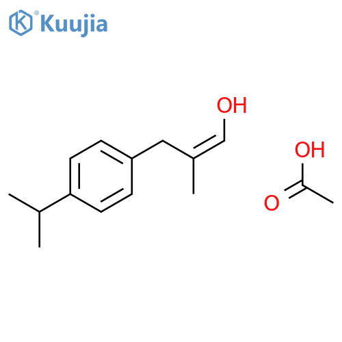 1-Propen-1-ol, 2-methyl-3-[4-(1-methylethyl)phenyl]-, acetate, (1Z)- structure