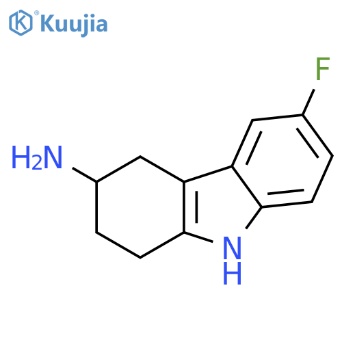 6-fluoro-2,3,4,9-tetrahydro-1H-Carbazol-3-amine structure